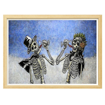 Spooky Halloween Pumpkin Skull 5D Diamond Painting