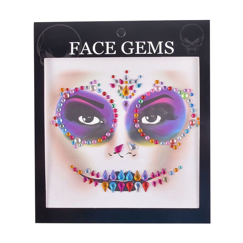 Halloween Face Tattoo Stickers