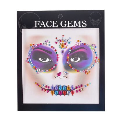 Halloween Face Tattoo Stickers