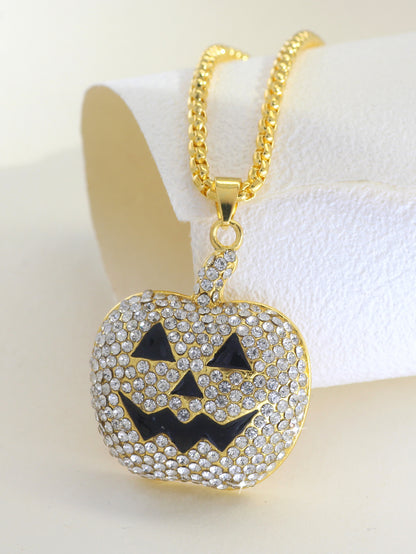 Halloween Pumpkin & Ghost Necklace – Unisex Pendant