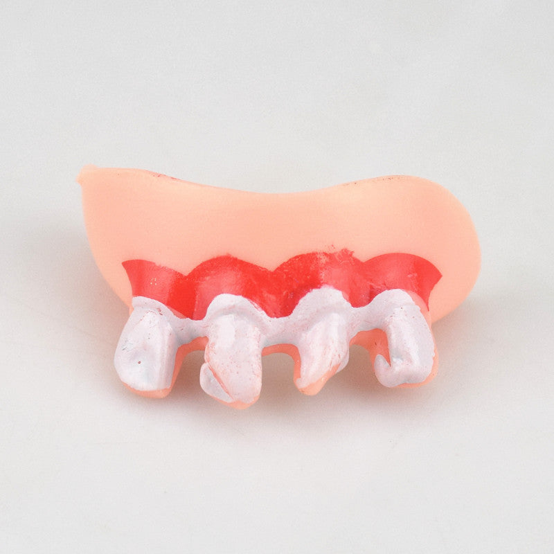 Halloween Funny Fake Teeth Toy – Silicone Dentures