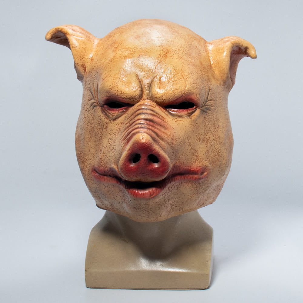 Scary Halloween Pig Head Mask – Latex Costume