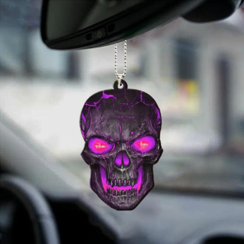 Halloween Skull Car Pendant – Acrylic Ornament