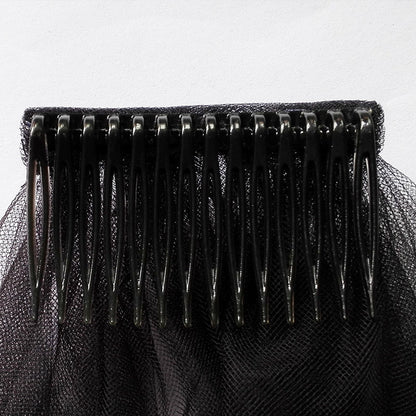 Halloween Black Lace Witch Veil – Elegant Costume Accessory