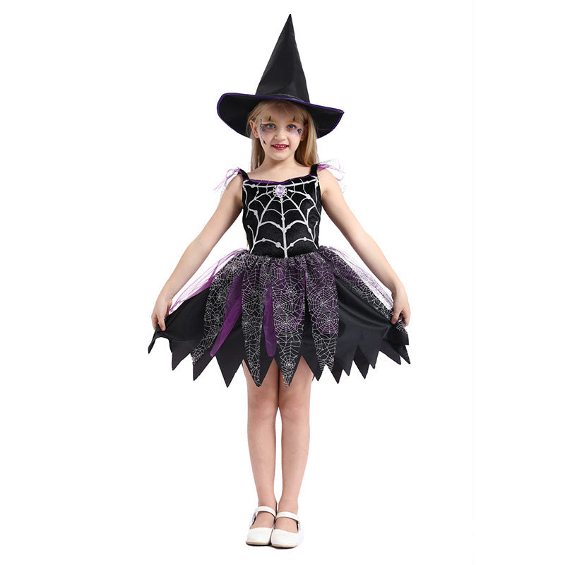Kids Witch Halloween Costume – Fun Dress & Hat