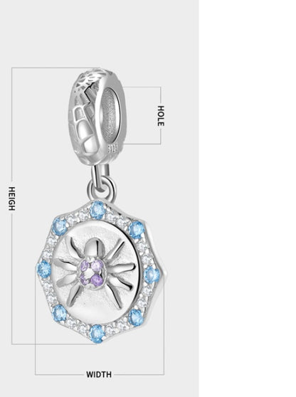 Halloween Spider Silver Pendant S925