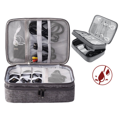 Portable Waterproof Travel Electronics Organizer Bag