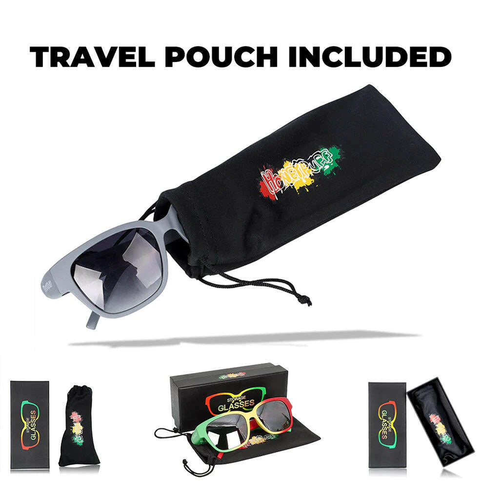 Hidden Storage Sunglasses Secret Compartment Shades Unisex UV Glasses