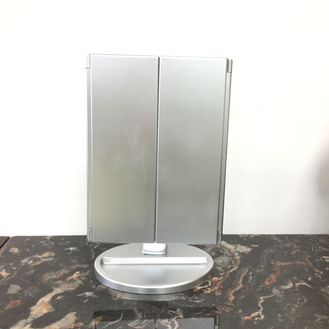 LED Lighted Makeup Mirror 3 Color Modes 2X/3X Magnification Touch Vanity