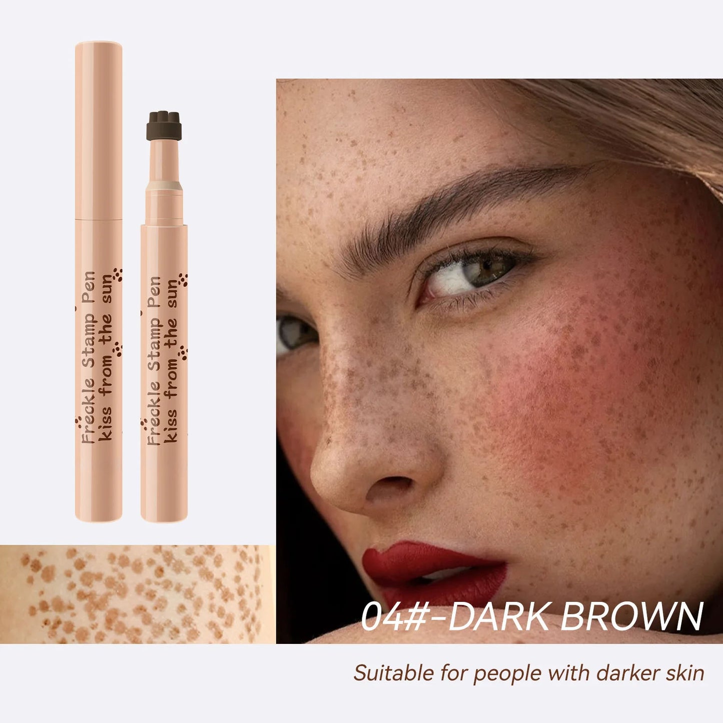 Waterproof Freckle Pen Natural Fake Freckles Makeup 4 Shade Felt Tip