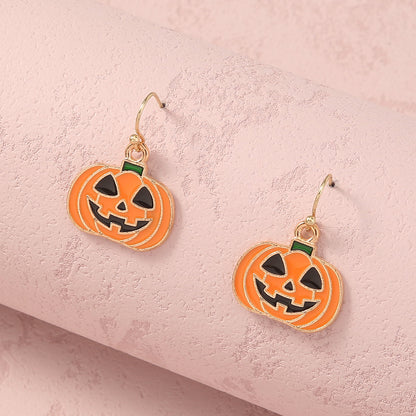 Geometric Alloy Halloween Earrings for Women