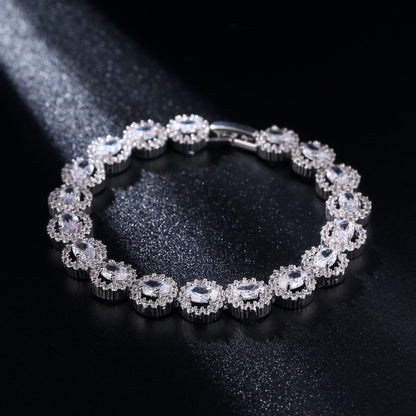 Women's Simple Fashion Hollowed-out Rhinestone Zircon Bracelet