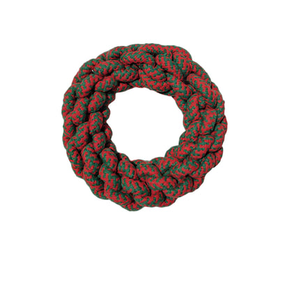 Christmas Doggy Knot Toy – Cotton Rope Teeth Cleaner