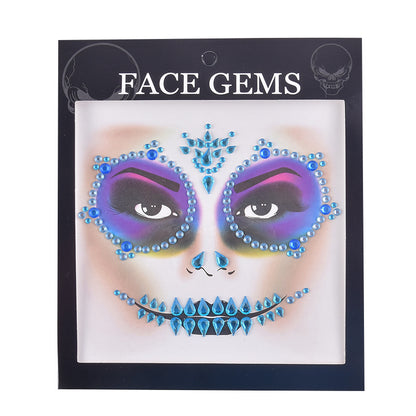 Halloween Face Tattoo Stickers