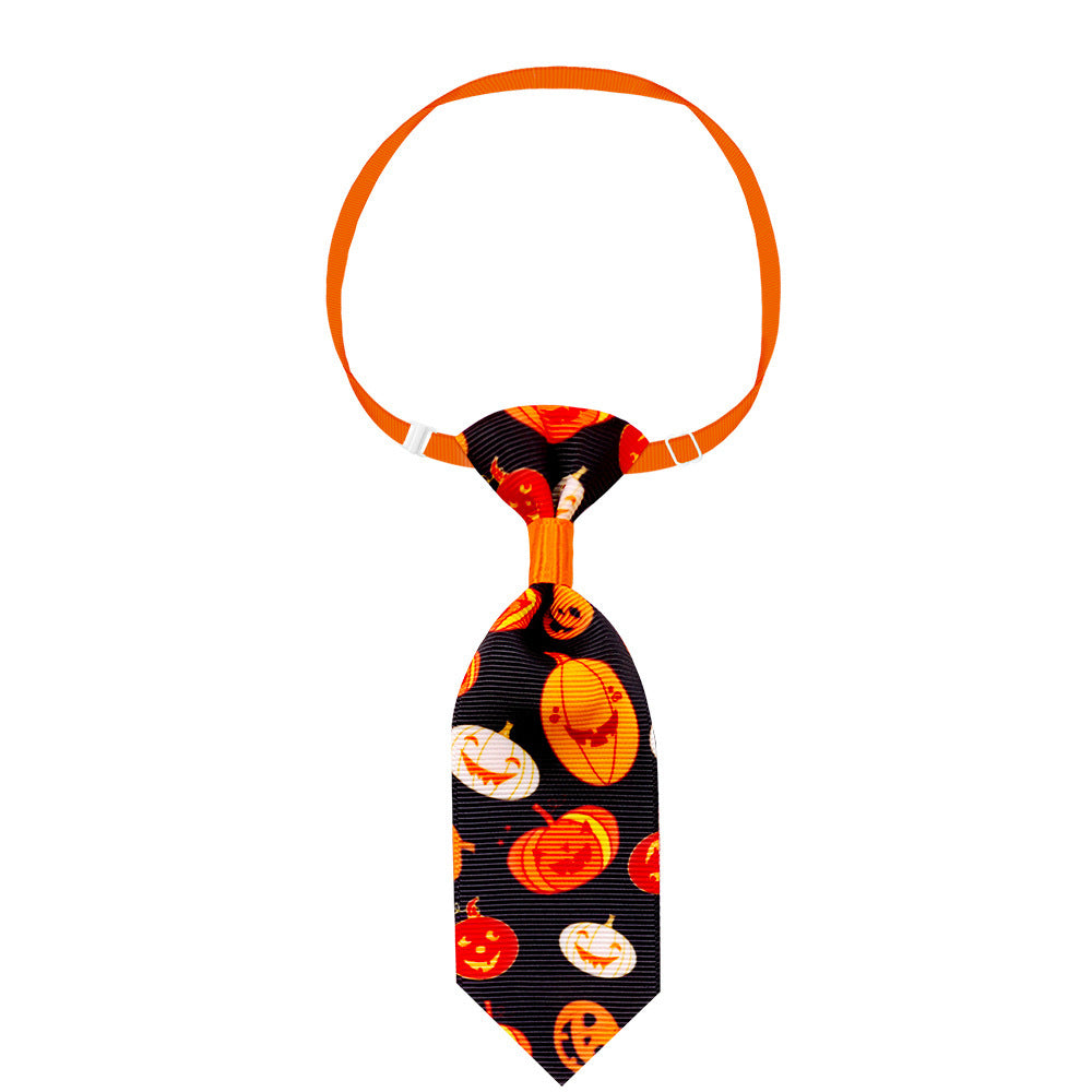 Pet Halloween Skull Tie – Adjustable Costume Accessory