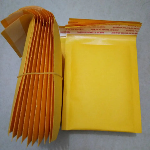 2018New Strong stickiness yellow Kraft paper bubble Envelopes Bags Jewelry accessories Mailing Packaging Supplies Protection Bag