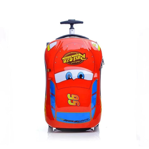 Anime Supercar Child Boy Girl Toys Trolley Suitcase cute cartoon Children's luggage Wheel Suitcase Travel Children's Suitcase