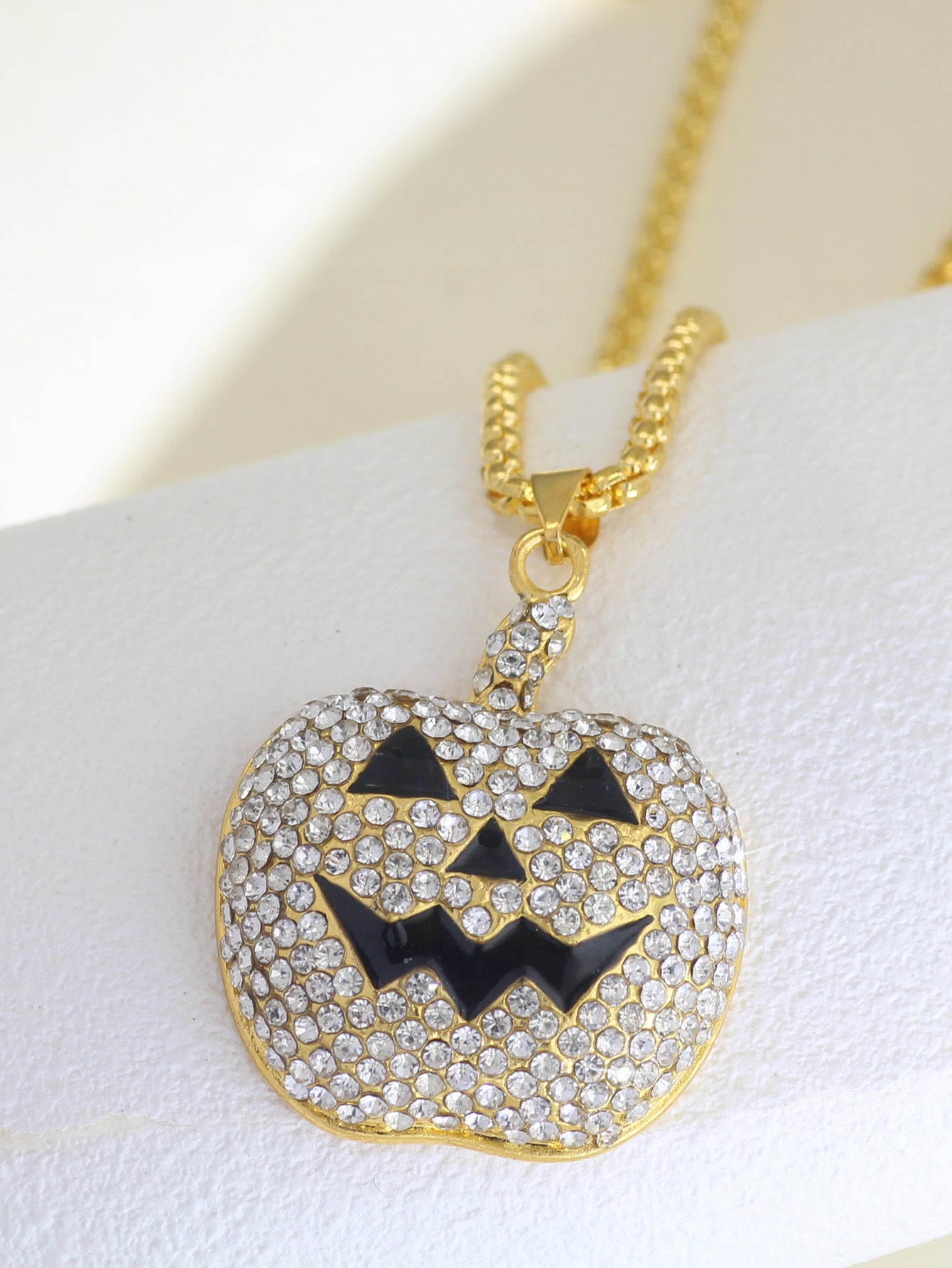 Halloween Pumpkin & Ghost Necklace – Unisex Pendant