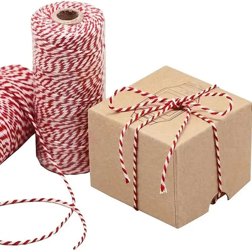 100M/Roll Bakers Twine String Cotton Cords Rope  For Home Decor Handmade Christmas Gift Packing Craft DIY Wrapping Gift