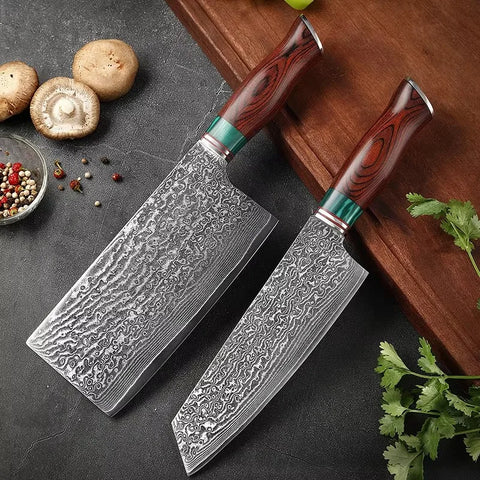 Stainless Steel Kitchen Cleaver Knife Damascus Chef Knife Fruit Knife Meat Boning Knife Kitchen Knifes and Accessories