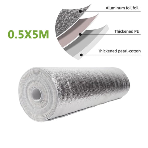 Reflective Insulation roll  Aluminum Film Pearl Cotton Packing Insulation Foil Keeping Fresh and Cold Fit for Fruit Snack Food