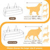 Luxury dog beds size guide for large and extra-large dogs, highlighting weight and height limits.