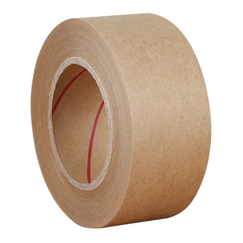 Packing Tape 30M Reinforced Water Activated Gummed Tape Kraft Paper Tap for Writable Strong Adhesive Carton Box Packing Shipping