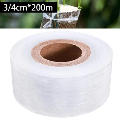 3/4cm*200m Nursery Grafting Tape Roll Stretchable Self-Adhesive Degradable Parafilm Plant Tape Pruning Grafting Transparent