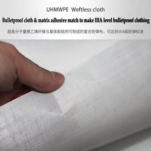 Bulk sales UHMWPE Body armor fabric high ballistic performance bulletproof UD cloth board explosion-proof anti-stab 160g 0.2mm