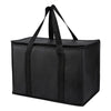 Thermal insulated food delivery bag, heavy-duty, 65-70L capacity, collapsible cooler for groceries and picnics.