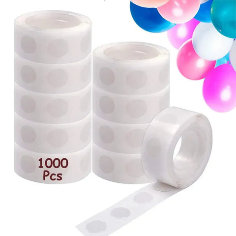 1 Roll Double Sided Adhesive Dots Removable Transparent Balloon Tape DIY Craft Glue Wedding Birthday Party Decoration