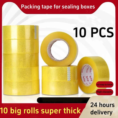 10/5/1 Rolls Packing Tape Box Tape Heavy Duty Packing tape Shipping Tape Packing Tape Rolls Yellow Transparent White Tape