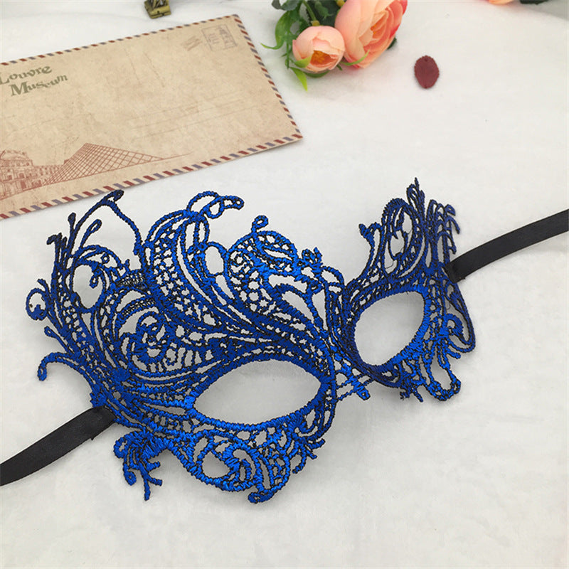 European-Style Halloween Lace Mask – Party Costume