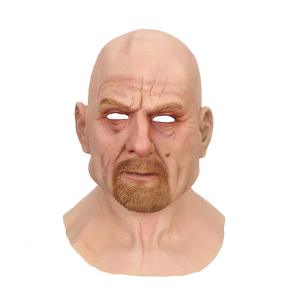 Bald Old Latex Headgear Halloween Funny Cosplay