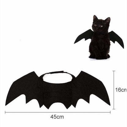 Halloween Black Felt Bat Wings for Pets