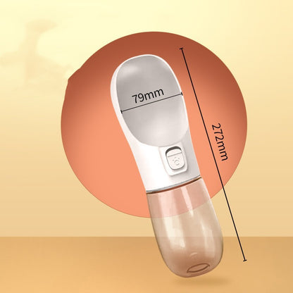 Portable Dog Water Bottle – Travel Feeder Bowl for Pets