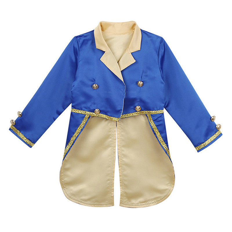 Kids’ Halloween Diagonal Neck Tuxedo – Cosplay Costume