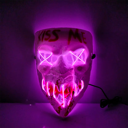 Halloween Luminous Tricky Face Mask