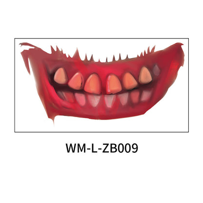 Halloween Mouth Tattoo Stickers – Fun & Easy