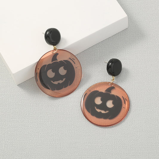 Geometric Halloween Earrings – Simple & Stylish