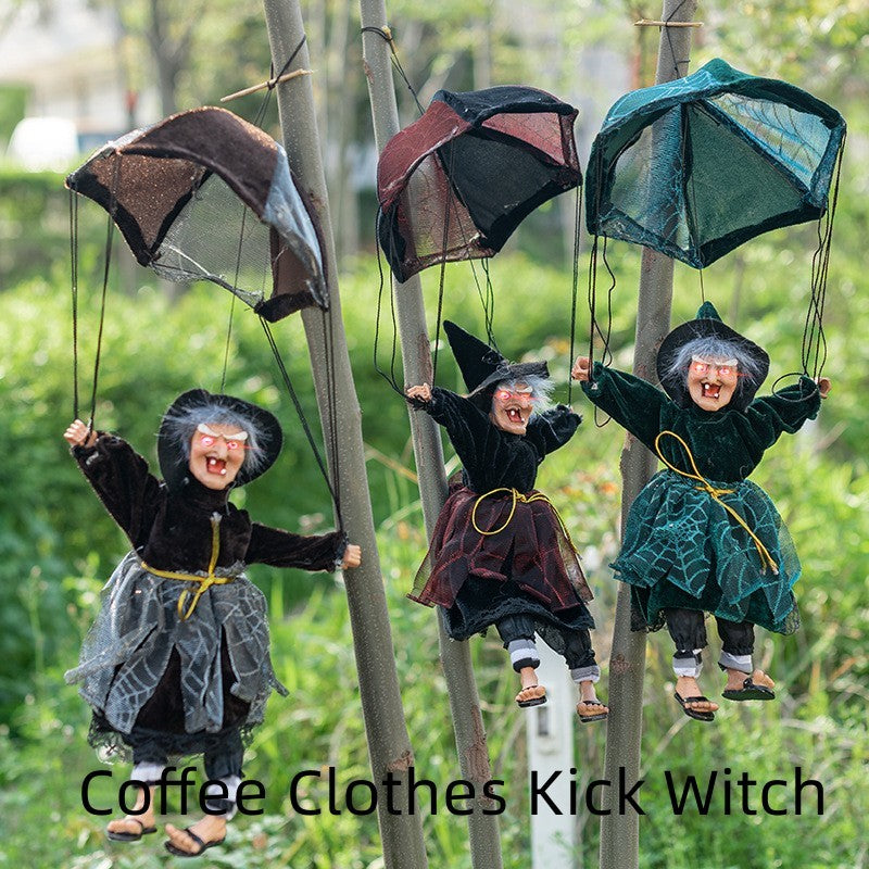 Halloween Glowing Witch Door Hanging Toy – Spooky Decor