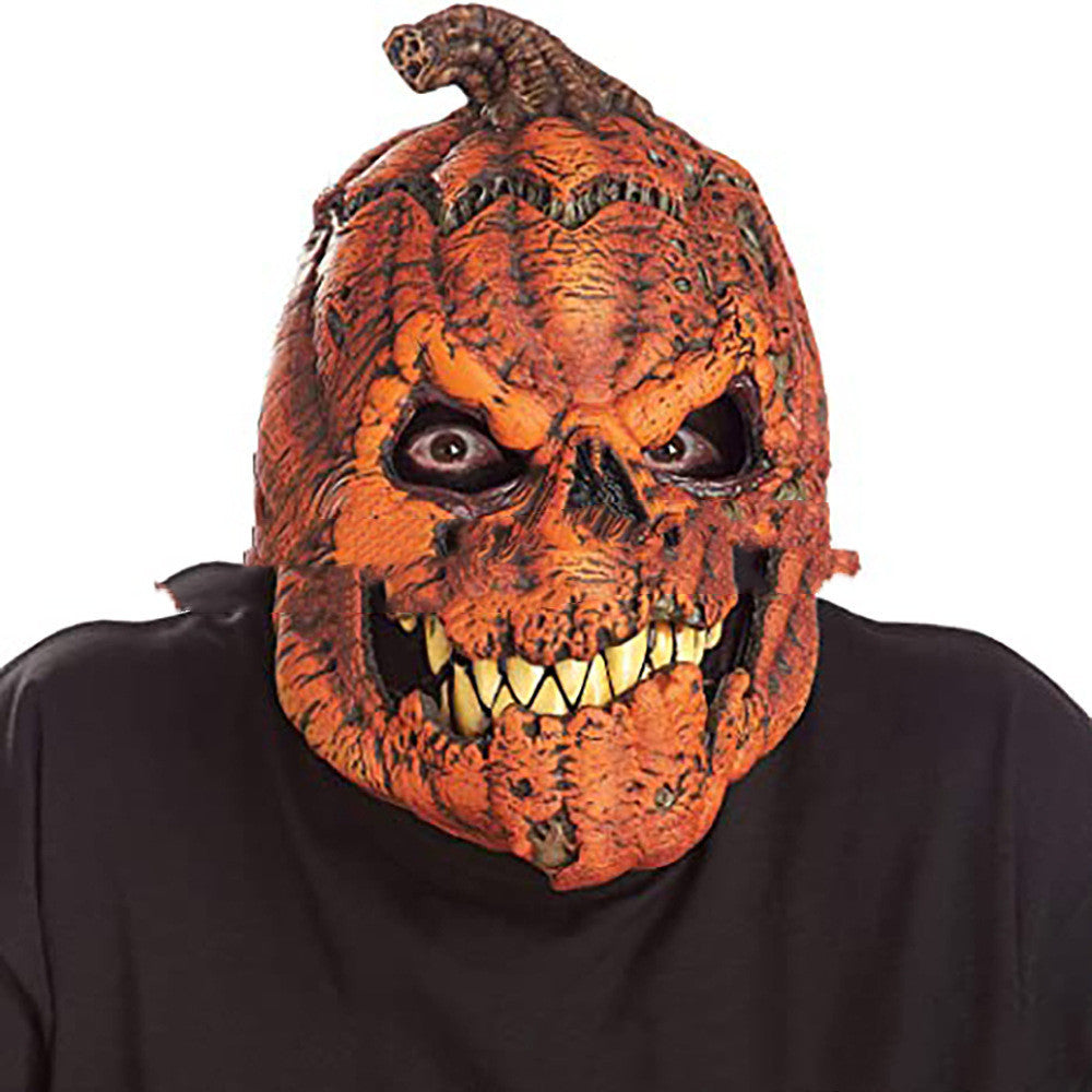 Halloween Pumpkin Latex Mask – Scary Costume