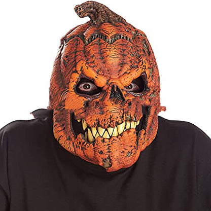 Halloween Pumpkin Latex Mask – Scary Costume