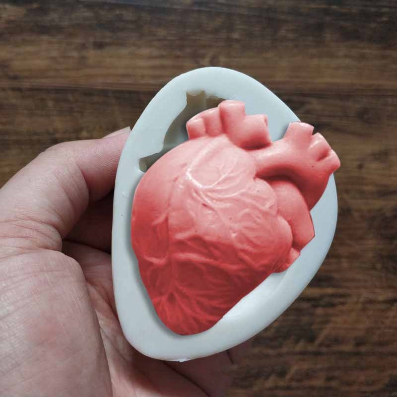 Halloween Brain & Heart Silicone Mold – DIY Fun