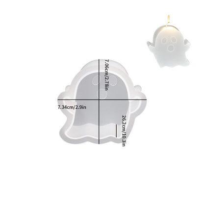 Halloween Silicone Candle Mold – Ghost & Pumpkin Shapes