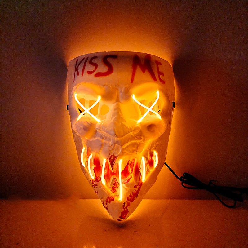 Halloween Luminous Tricky Face Mask