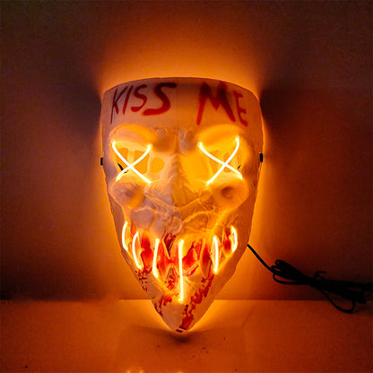 Halloween Luminous Tricky Face Mask