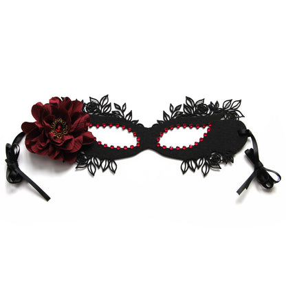 Halloween Masquerade Diamond Mask – Black