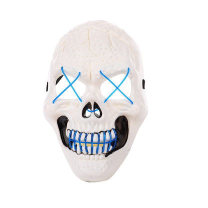 Halloween Glowing Skull Mask – Adjustable & Spooky