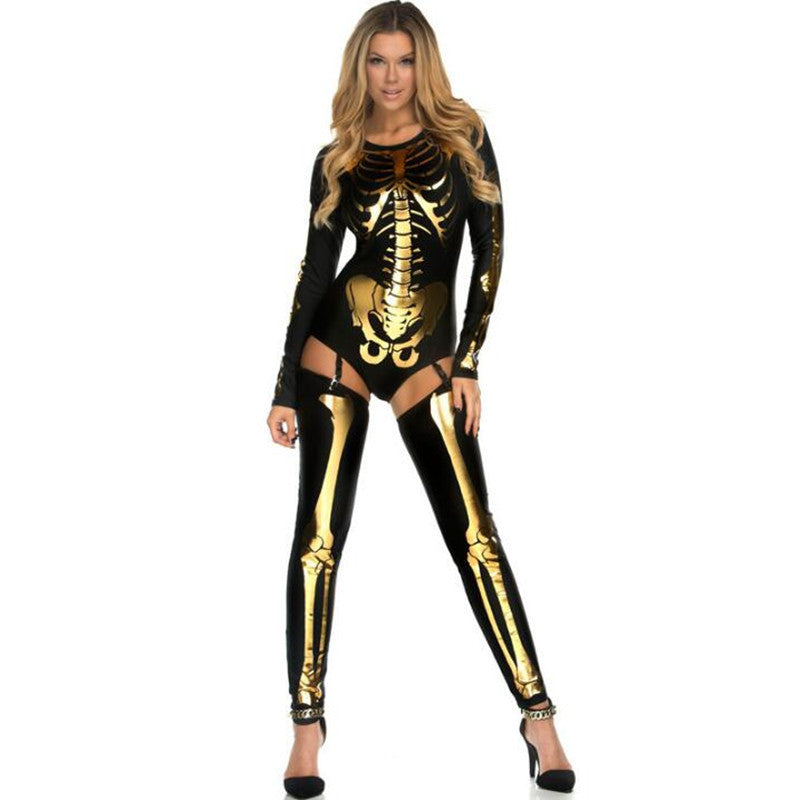 Halloween Skull Zombie Costume – Stylish Cosplay Outfit